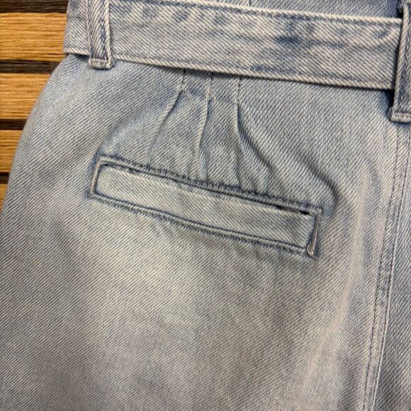 American Eagle Denim Tie Waist Mom Shorts Size 2 - Picture 5 of 9